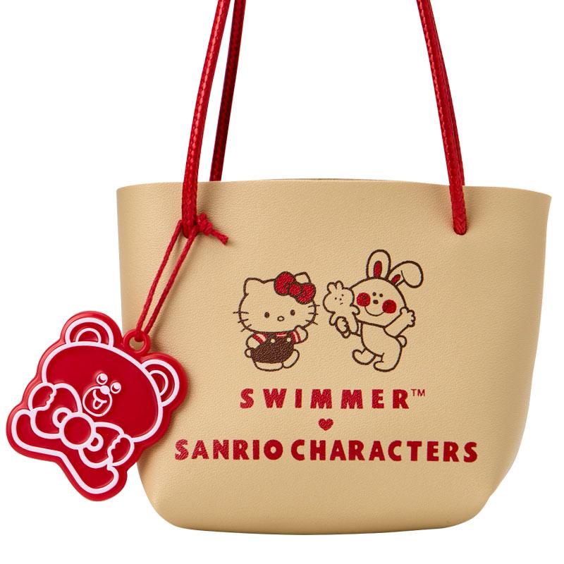 Kuromi Plush Doll in Bag SWIMMER Sanrio Japan 2025