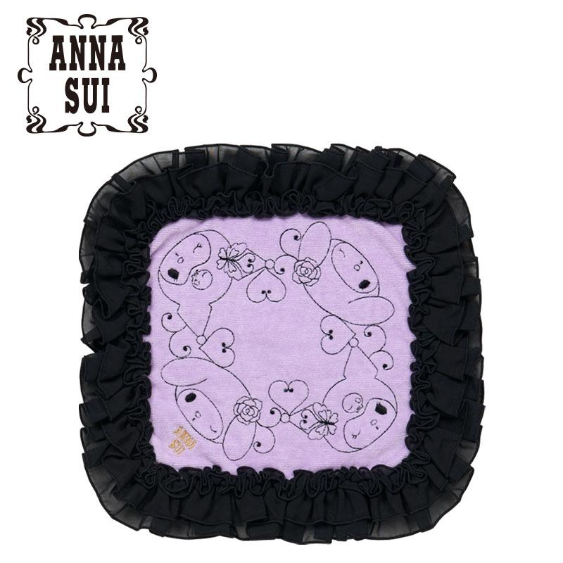 My Melody & Kuromi ANNA SUI mini Towel Frill Black Sanrio Japan 2025