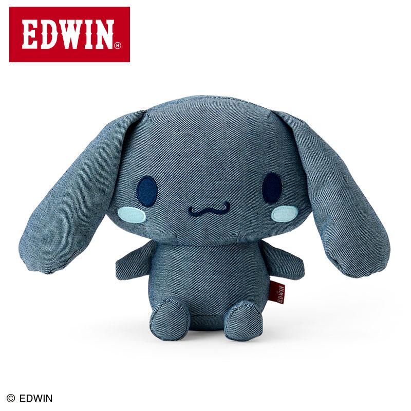 Cinnamoroll Denim Plush Doll EDWIN Sanrio Japan 2025