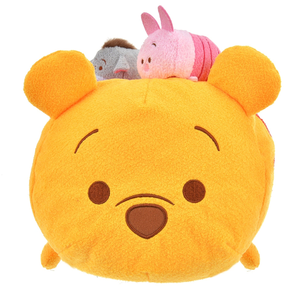 Winnie the Pooh Eeyore Piglet Tsum Tsum Plush Tissue Box Cover Disney Japan