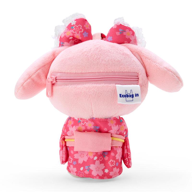 My Melody Eco Shopping Tote Bag Plush Pouch Kimono Sakura Sanrio Japan 2024