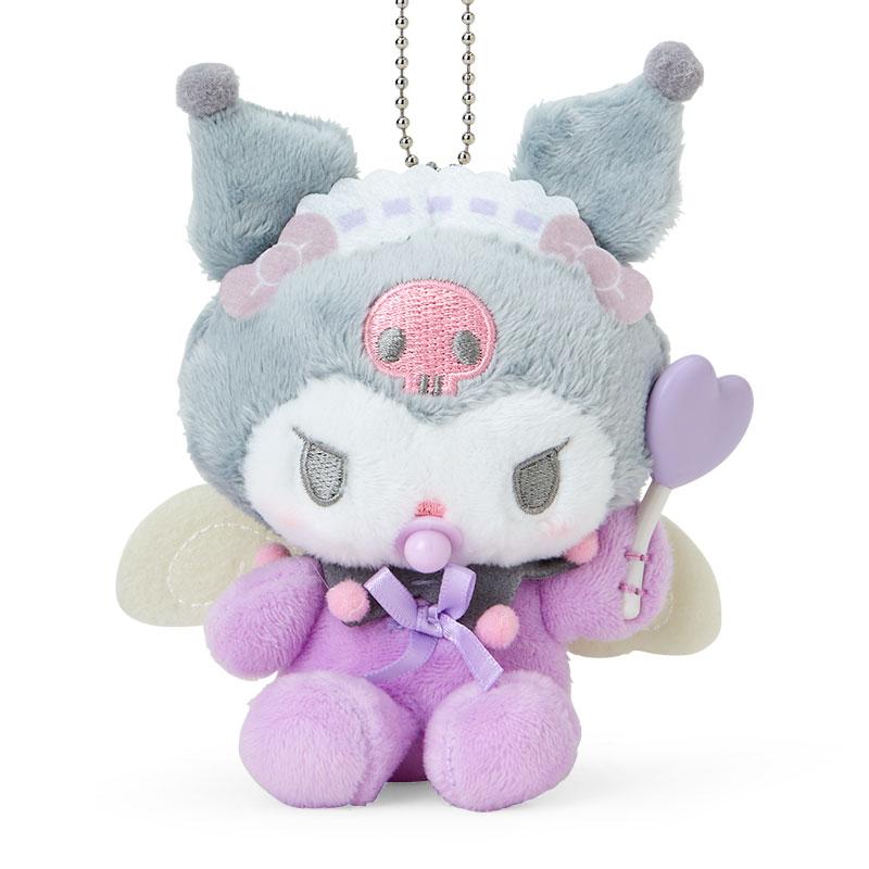 Kuromi Plush Mascot Holder Keychain Baby Angel Sanrio Japan 2024