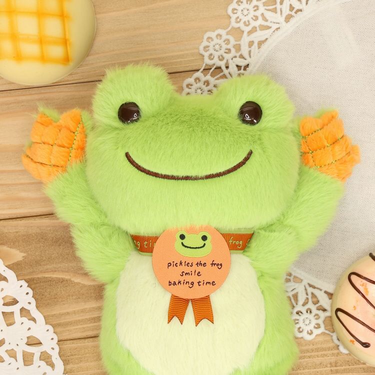Pickles the Frog Bean Doll Plush Melon bread Melonpan Smile Baking Jap