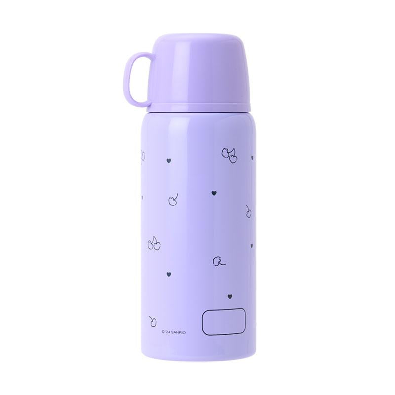 Kuromi Kids 2WAY Stainless Bottle w/ Strap Sanrio Japan 2024