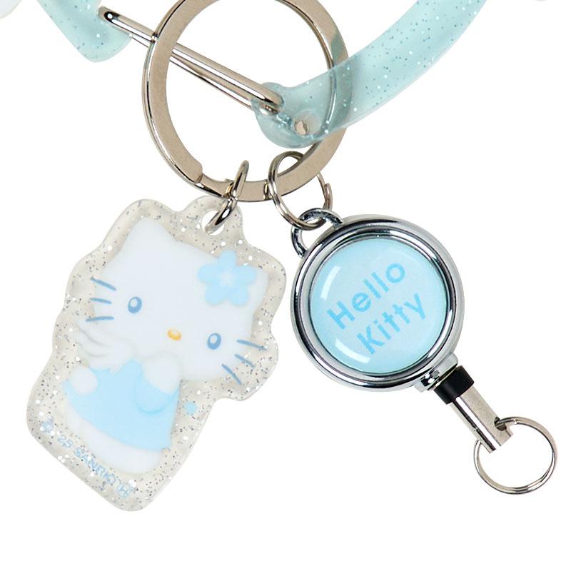 Hello Kitty Acrylic Karabiner Key Holder Reel Sparkling Angel Sanrio Japan 2025