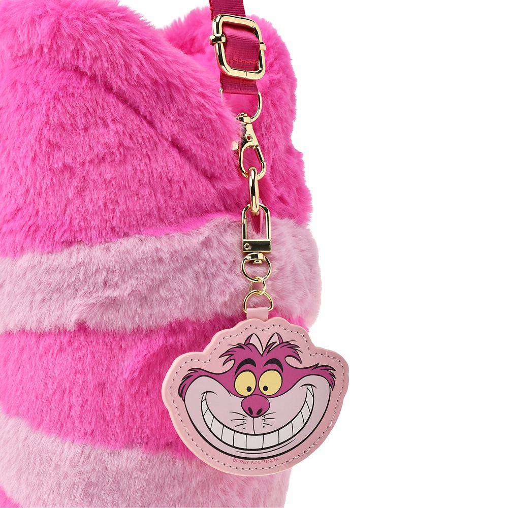 Alice in Wonderland Cheshire Cat Pochette Bag with Charm Pink Disney Store Japan
