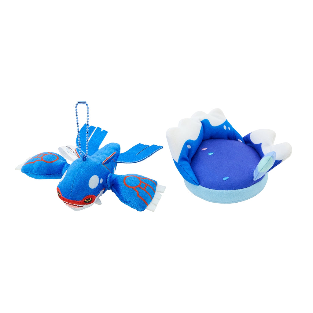 Kyogre Plush Keychain with Field OTENKI TEAM Pokemon Center Japan 2025