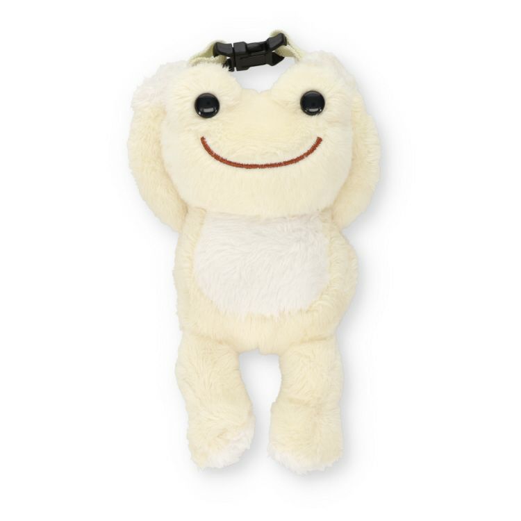 Pickles the Frog Plush Pouch Cotton White Japan 2025