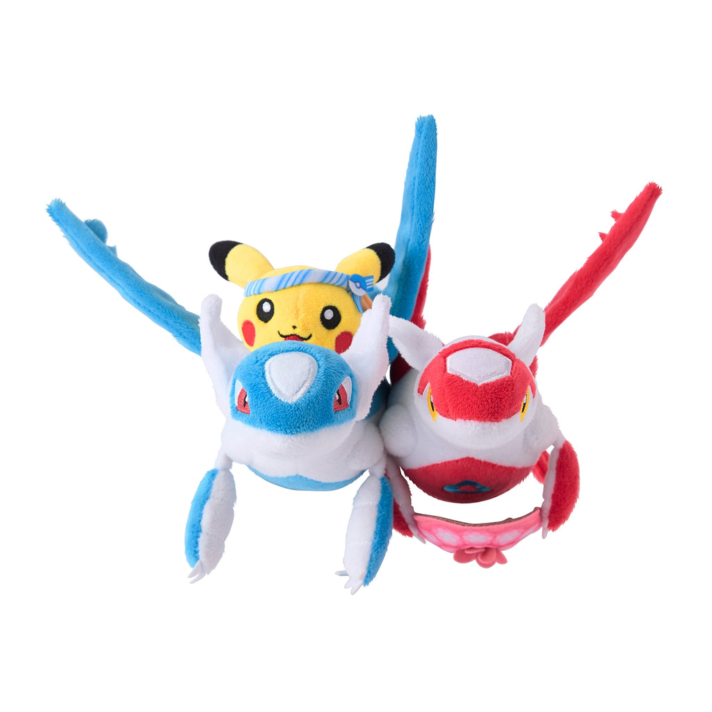 Pikachu Latias Latios Plush Doll Pokemon Center Fukuoka Japan Limit 2025