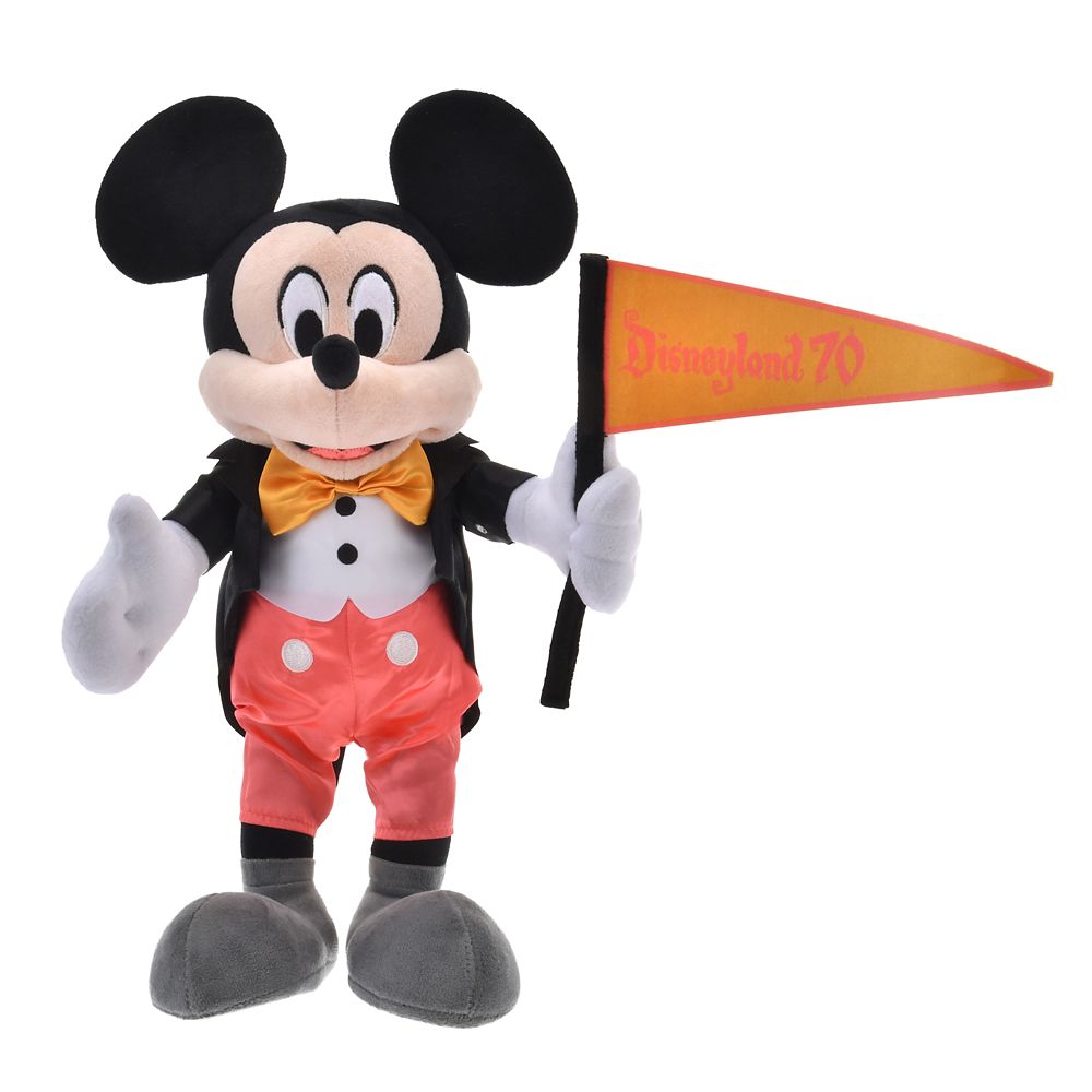 Mickey Flag Plush Doll DISNEYLAND RESORT 70TH CELEBRATION Disney Store Japan