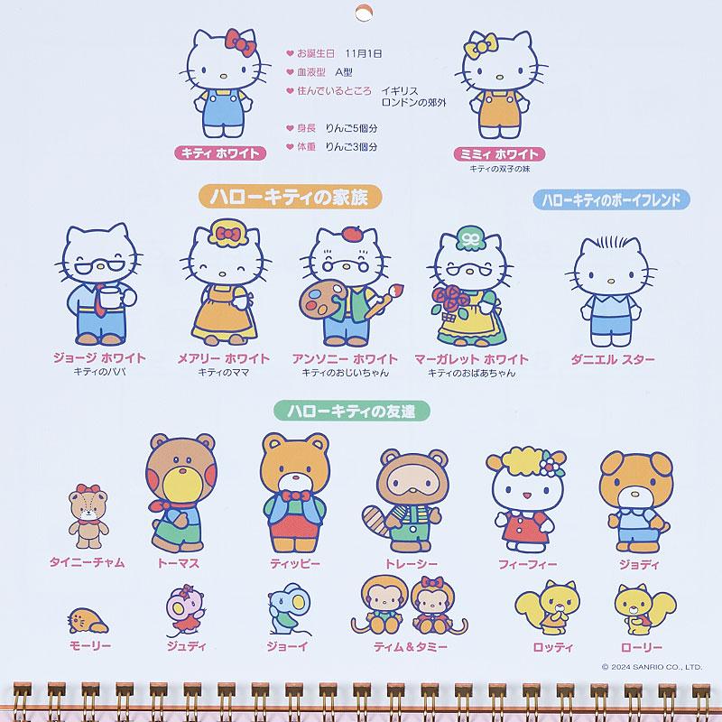 Hello Kitty Wall Calendar 2025 M Sanrio Japan