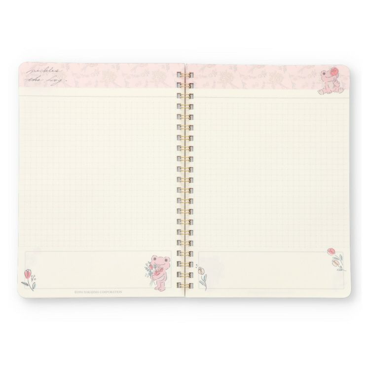 Pickles the Frog Ring Notebook A5 Pink Enchante Japan 2025