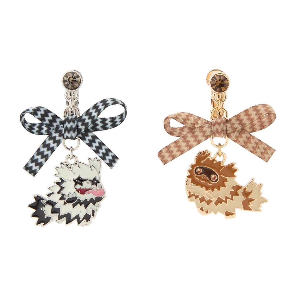 Galarian Zigzagoon & Jiguzaguma Non Pierced Earring Pokemon Center Japan