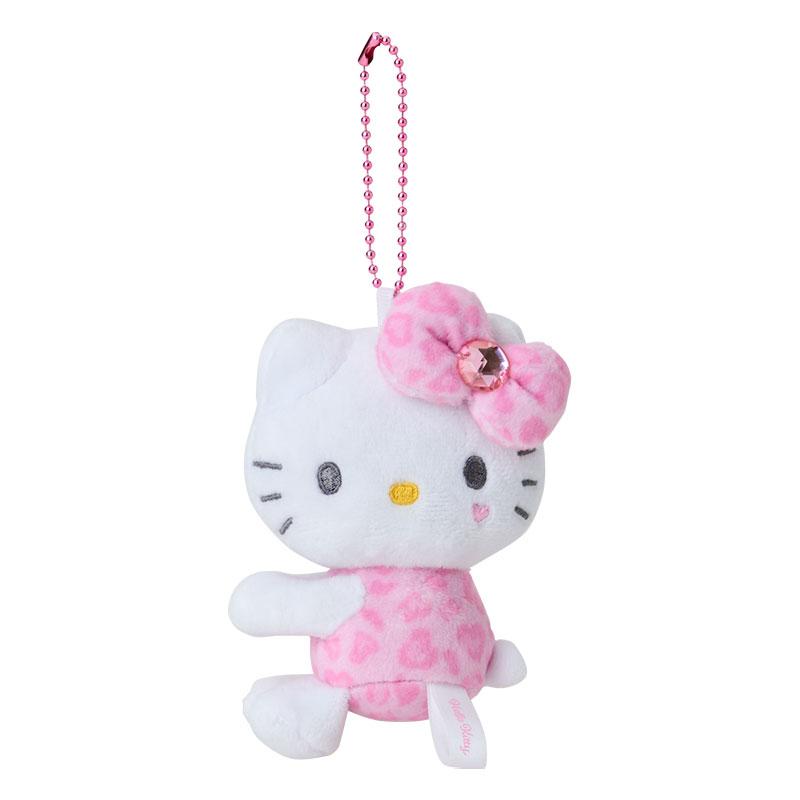 Hello Kitty Hug Plush Keychain Leopard Pink GOGO GAL Collection Sanrio Japan