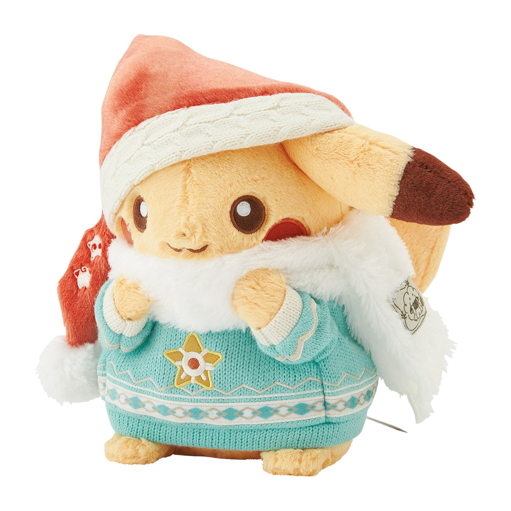 Pikachu Plush Doll Heartwarming Christmas Pokemon Center Japan 2024