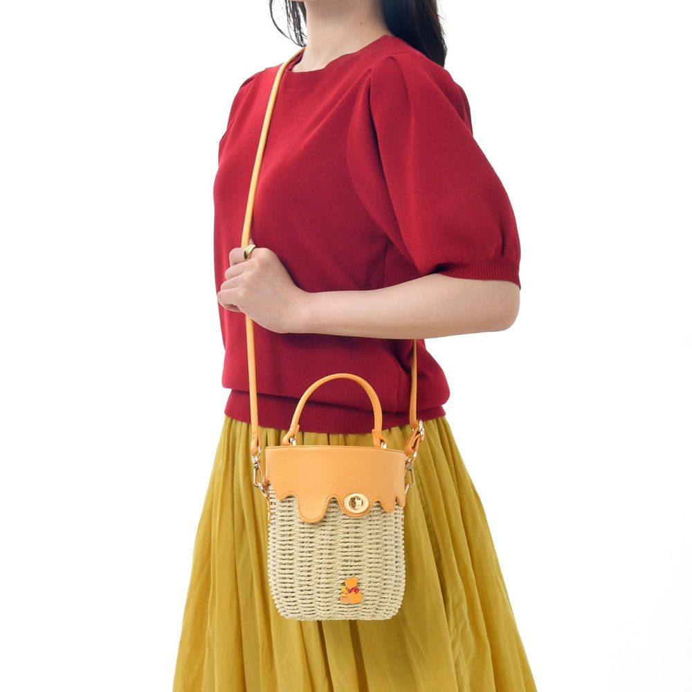 Winnie the Pooh 2WAY Hunny Pot Basket Shoulder Bag HONEY DAY Disney Store Japan