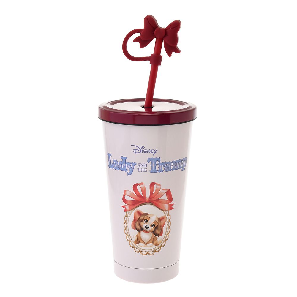 LADY AND THE TRAMP 70TH Straw Tumbler Disney Store Japan 2025