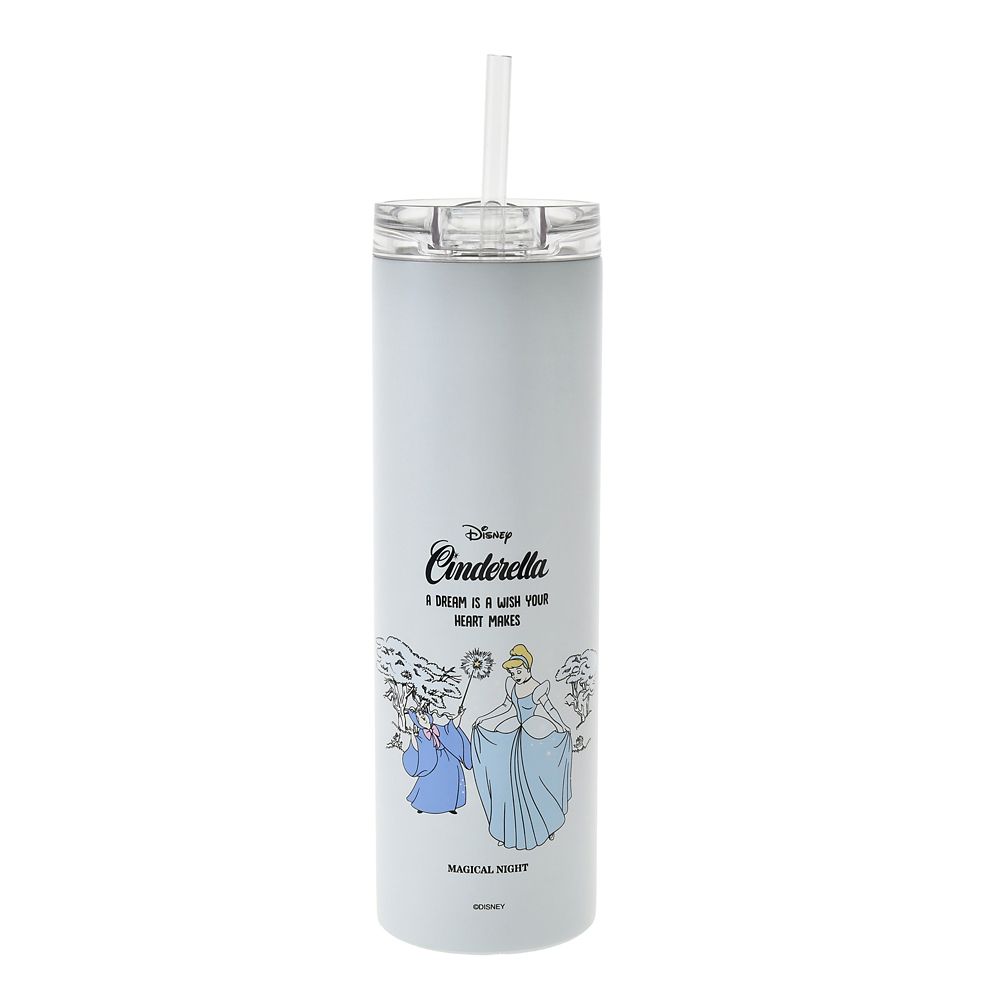 Cinderella Straw Stainless Tumbler Disney Store Japan 2025