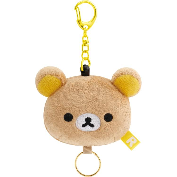 Rilakkuma Reel Plush Keychain Key Holder Face San-X Japan 2025