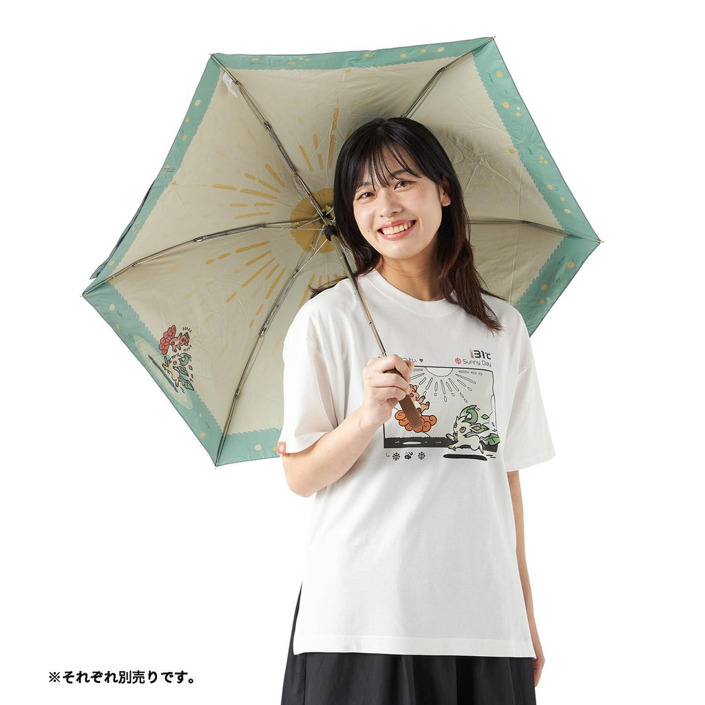 Leafeon Leafia & Vulpix Rokon Folding Umbrella OTENKI TEAM Pokemon Center Japan