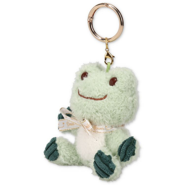 Pickles the Frog Carabiner Plush Keychain Smile Hop Green Japan 2024