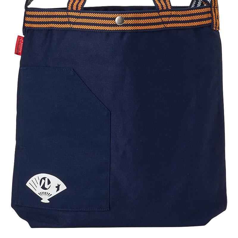 Hello Kitty ROOTOTE Apron-Style Shoulder Tote Bag L Good Luck Navy Sanrio Japan