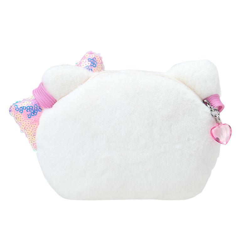 Hello Kitty Kids Plush Neck Coin Case Pouch Face Shape Sanrio Japan 2025