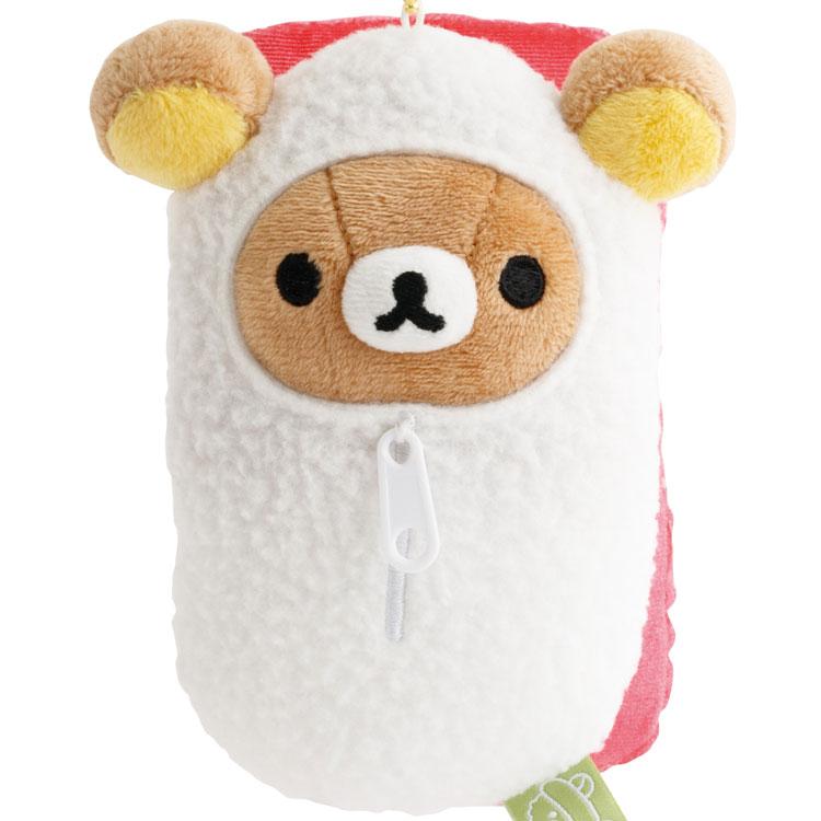 Rilakkuma Plush Keychain Sushi San-X Japan 2025