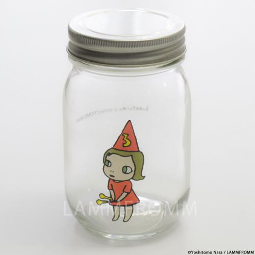 Yoshitomo Nara Glass Storage Jar M Red Girl 3 Japan