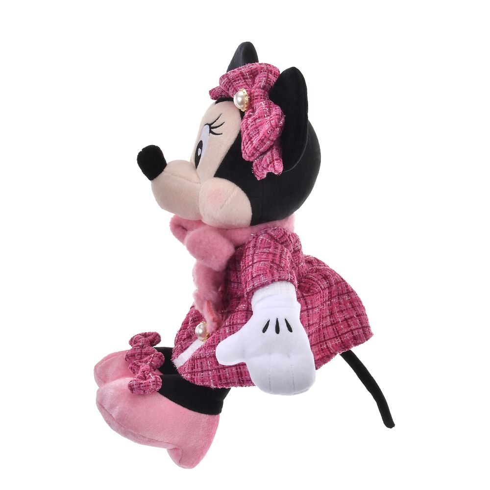 Minnie Plush Doll TWEED STYLE Disney Store Japan 2025