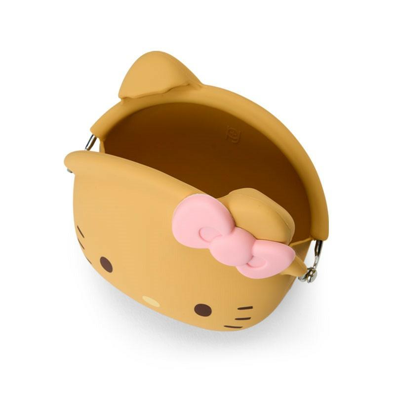 Hello Kitty Silicone mimi POCHI Pouch Brown Sanrio Japan 2025