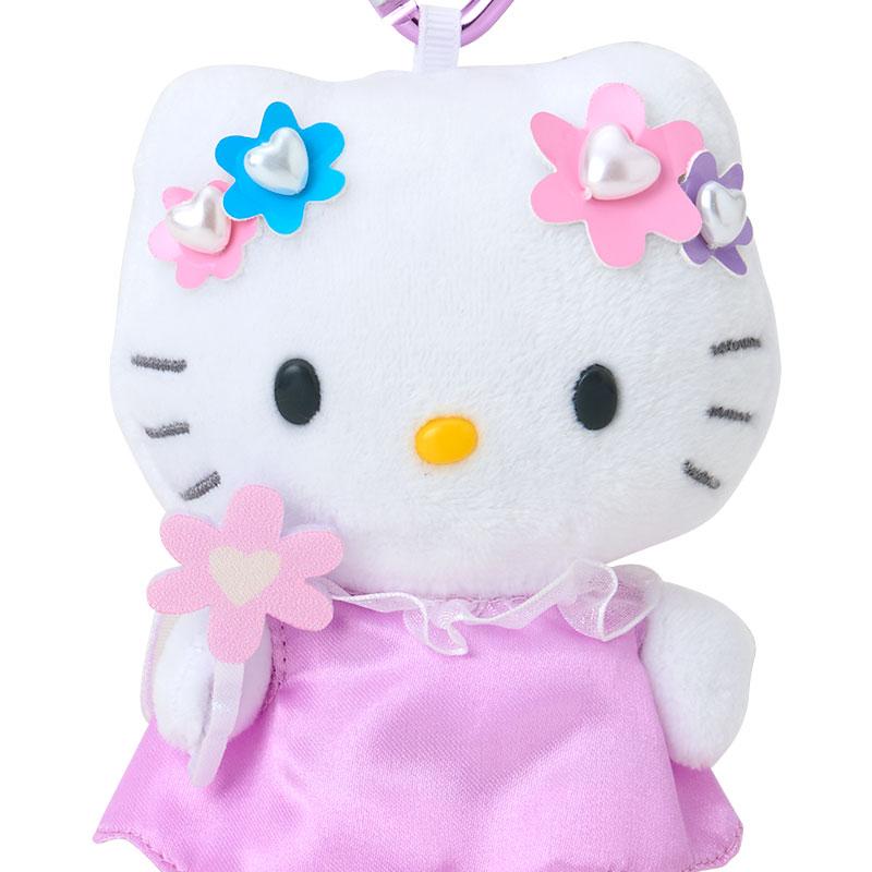 Hello Kitty Plush Mascot Holder Keychain Flower Sanrio Japan 2025