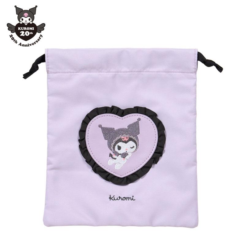 Kuromi Drawstring Pouch Purple Sanrio Japan 2025