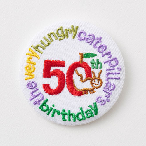 The Very Hungry Caterpillar Badge Embroidery White Japan
