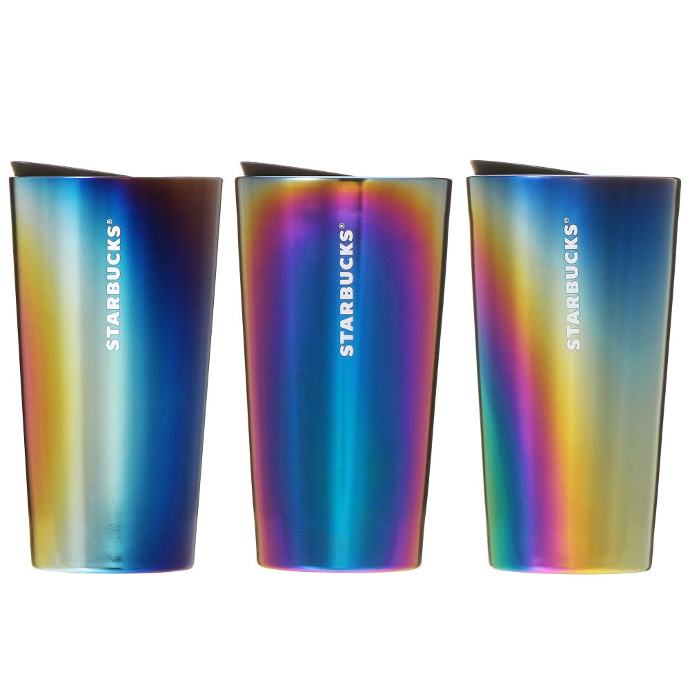 Stainless Steel Cup Tumbler Rainbow Starbucks Christmas Holiday