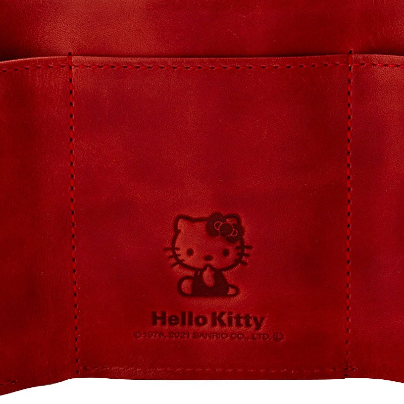 The Hello Kitty Poppy Leather Handbag in Red