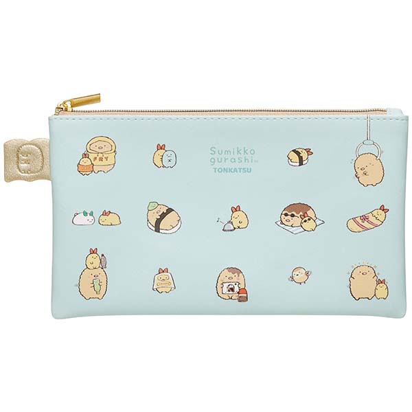 Sumikko Gurashi Tonkatsu Fried Pork Flat Pouch Picture Book Art San-X Japan