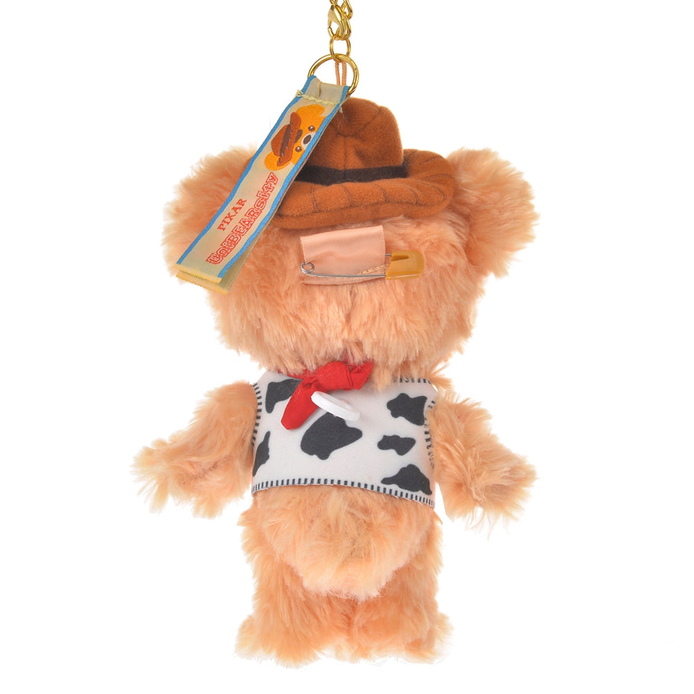 UniBEARsity Howdy Plush Keychain Disney Store Japan Woody Toy Story PIXAR