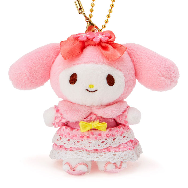 My Melody Plush Mascot Holder Keychain Summer Puroland Limit Sanrio Japan