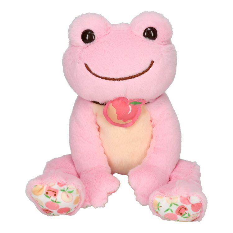 Pickles the Frog Bean Doll Plush Peach Fruits Marche Japan