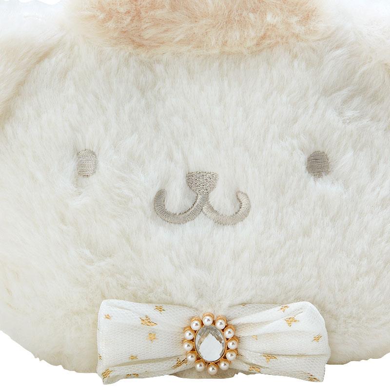Pom Pom Purin Pouch Face Shape White Sanrio Japan 2023