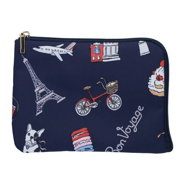Tissue Pouch Bon Voyage Navy Laduree Japan