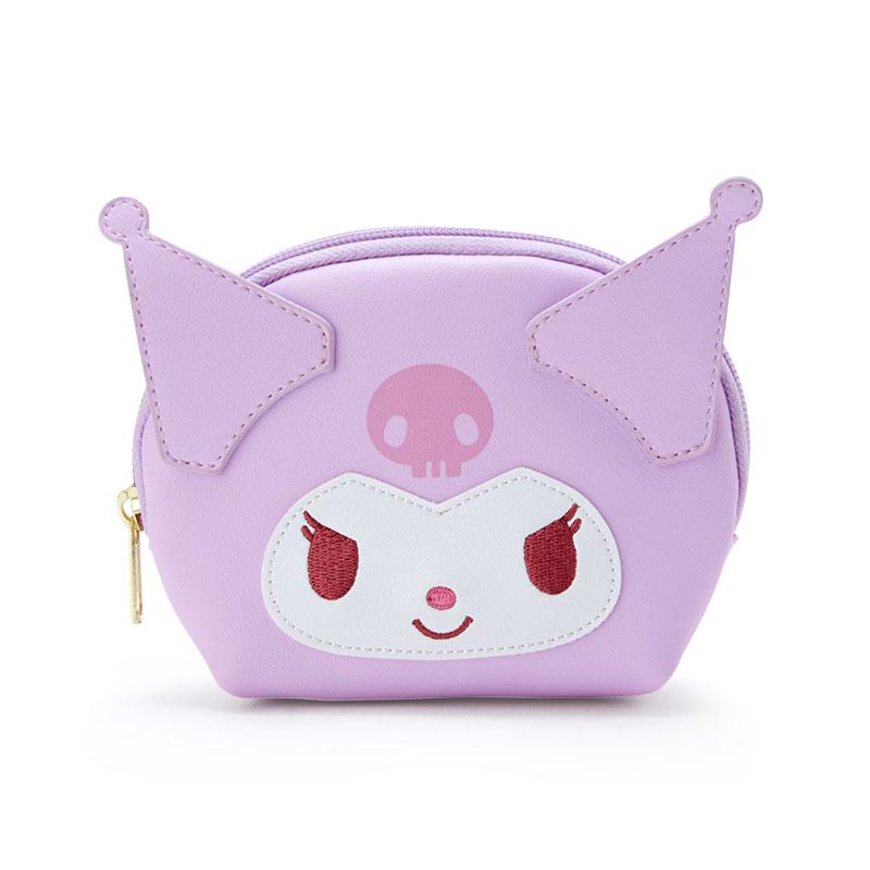 Kuromi Oval Pouch w/ Tissue Pocket Pink Dull Color Sanrio Japan