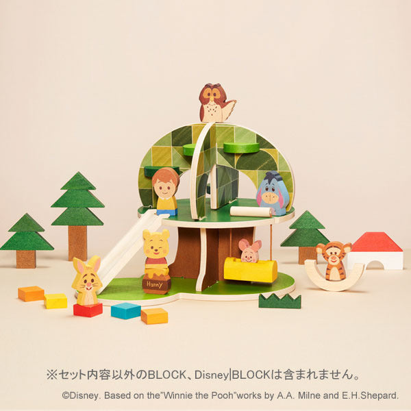 KIDEA Toy Wooden Blocks HOUSE Winnie the Pooh & Friends Disney Store Japan
