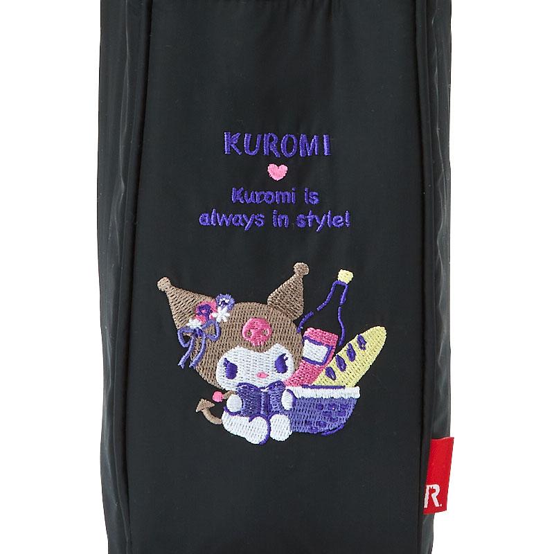 Kuromi ROOTOTE Bottle Case Tote Bag with Shoulder Black Sanrio Japan