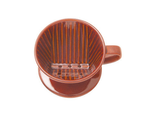 Ceramic Coffee Dripper 101-Lotto 01003 Brown Kalita Japan
