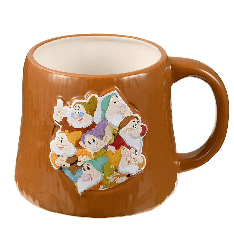 7 Dwarfs Mug Cup Stump Disney Store Japan Snow White