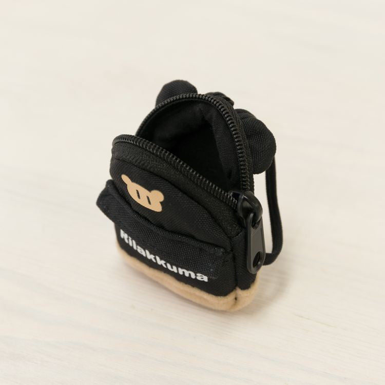 Rilakkuma Keychain Key Holder Backpack Shape Black San-X Japan