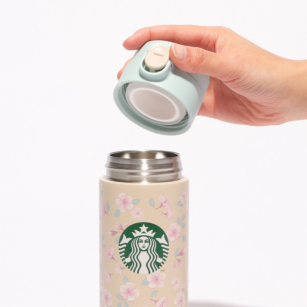 Starbucks Japan SAKURA 2024 Stainless Bottle Floral 381ml Tumbler