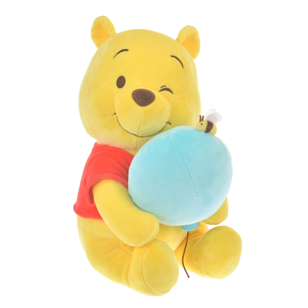 Winnie the Pooh Plush Doll M POOH'S BALLOON Disney Store Japan